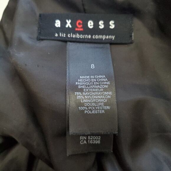 LIZ CLAIBORNE AXCESS Blazer Jacket Coat BROWN VELVET Victorian Bias Cut WOMENS M - Picture 10 of 10